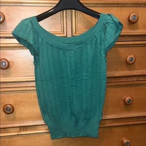 Susina Green Short Sleeve Top